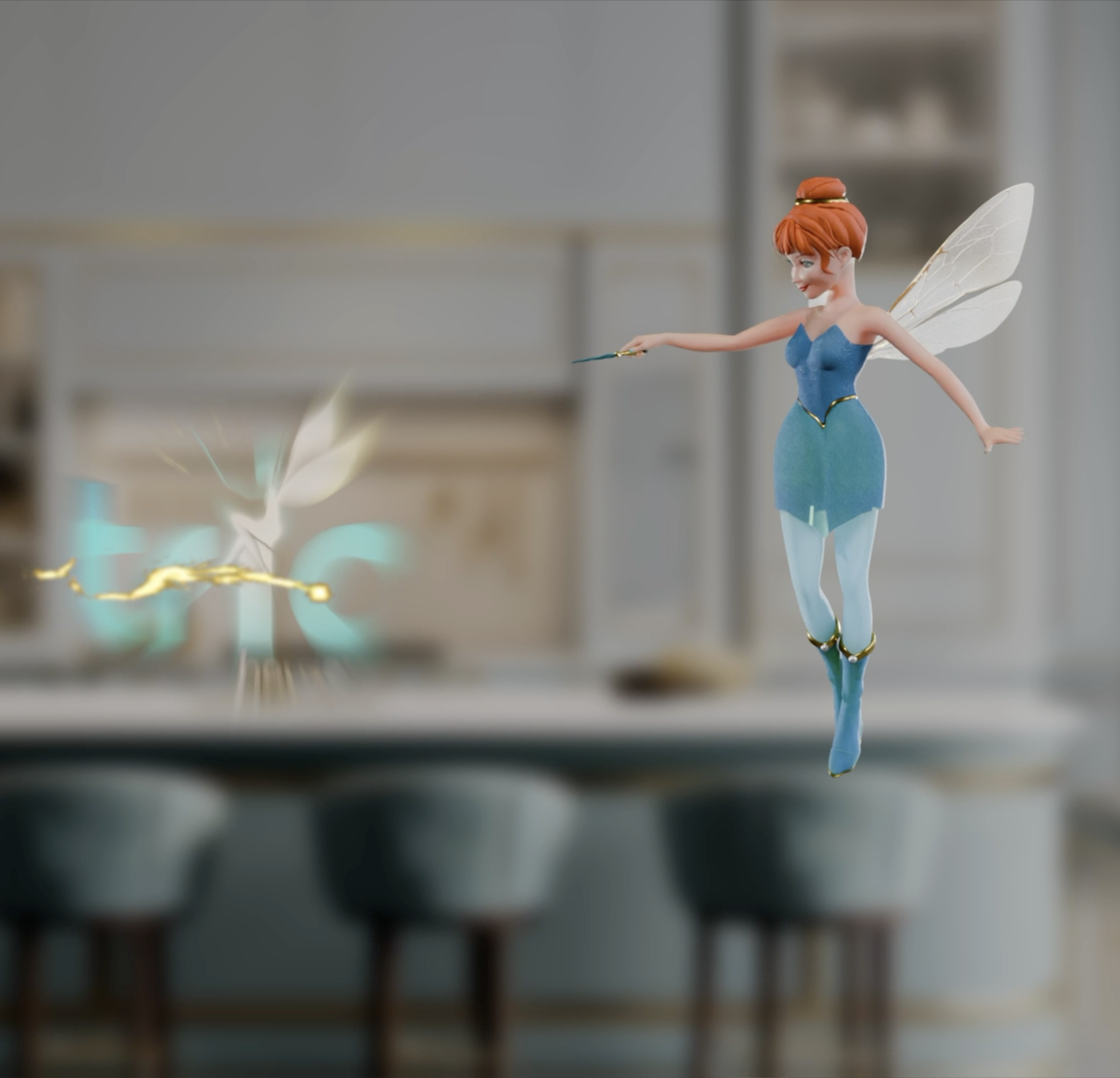 Fairy Animation & Exhibition Standee for Tria Houseware